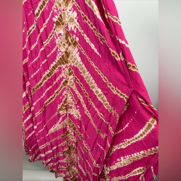 Young Fabulous & Broke Belted Maxi Dress Pink Wash Sz M - Picture 5 of 5